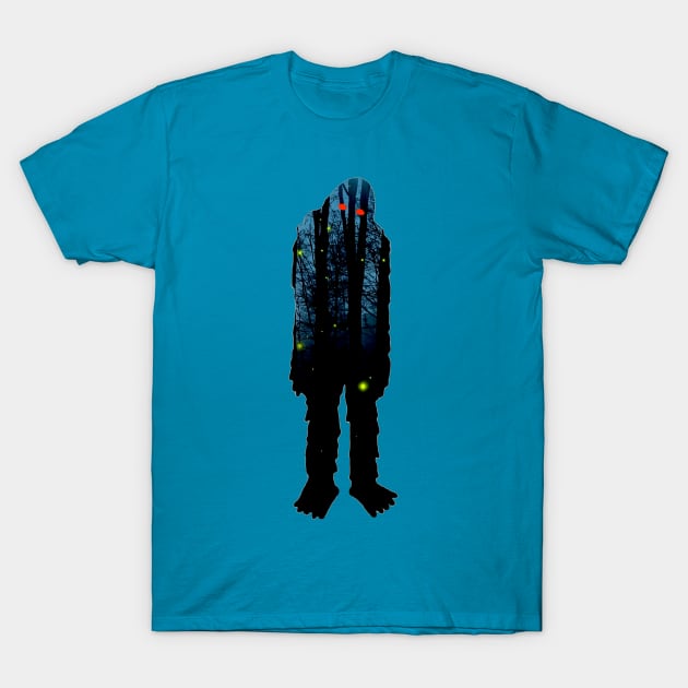 Bigfoot Firefly Forest T-Shirt by The Curious Cabinet